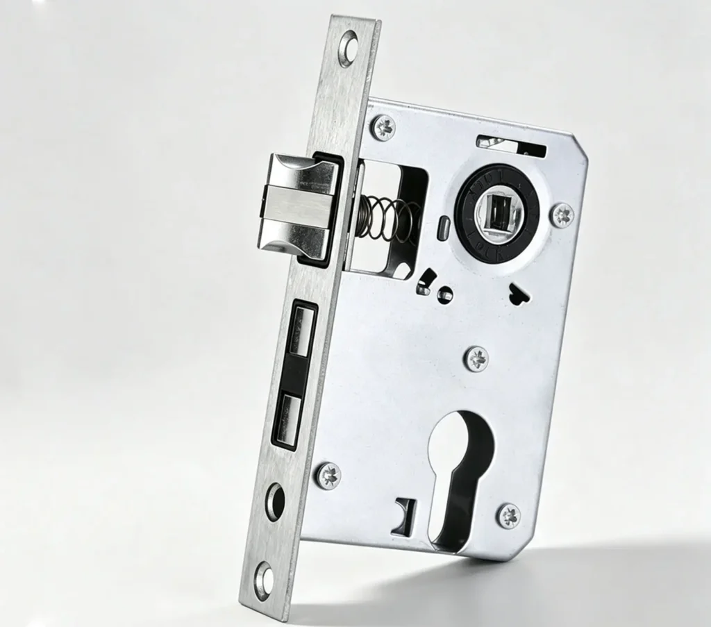 Black Door Handle with Lock