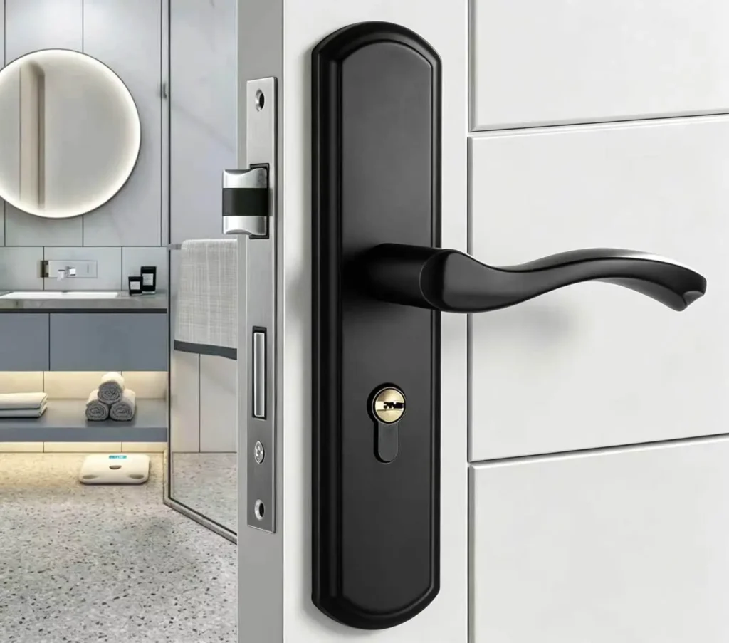 Interior Door Handle with Lock