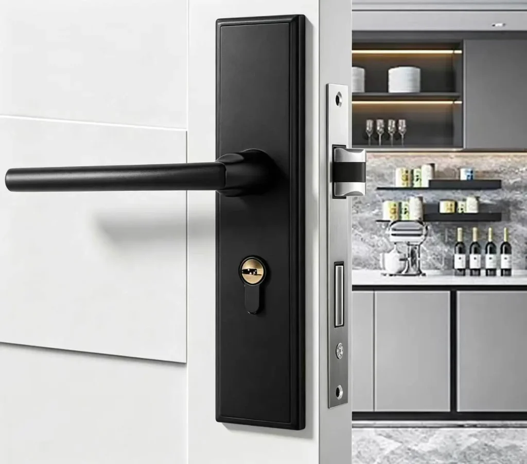 Interior Door Handle with Lock