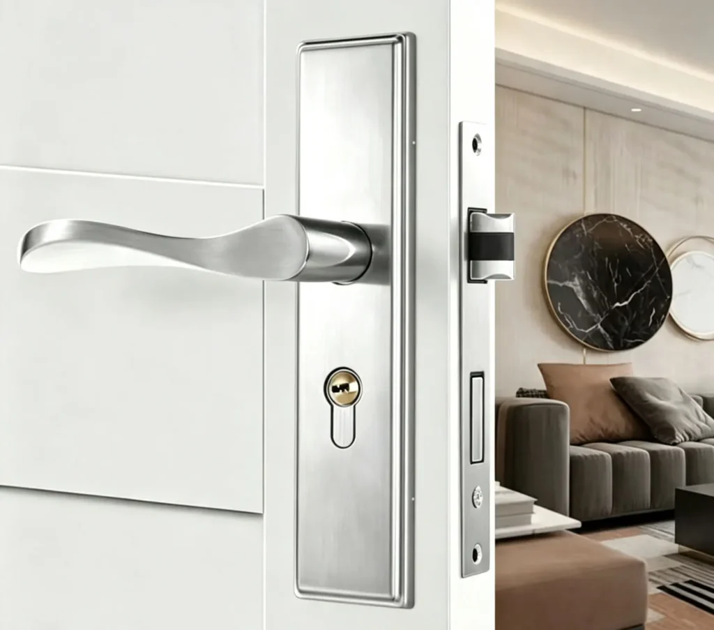 Interior Door Handle with Lock