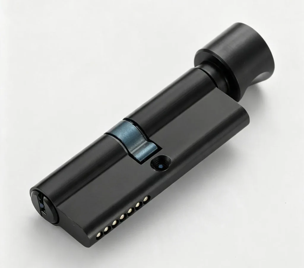 Interior door handle with lock
