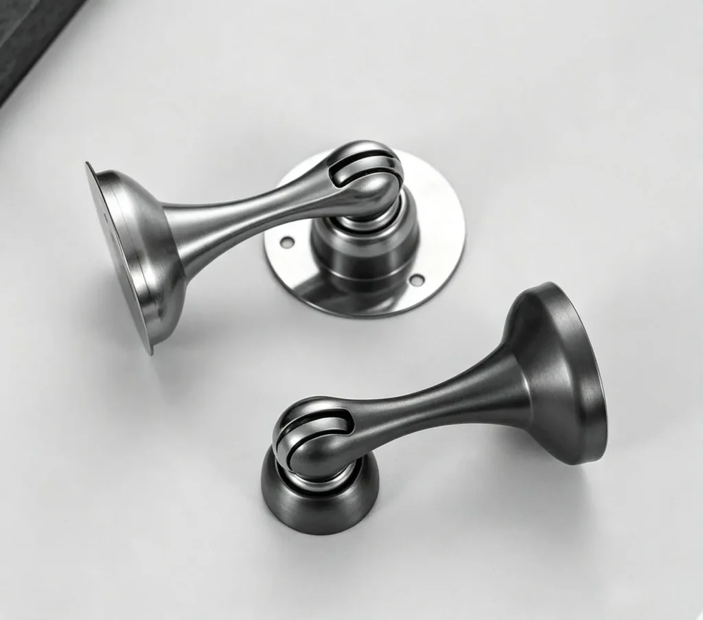 Stainless steel magnetic door holder