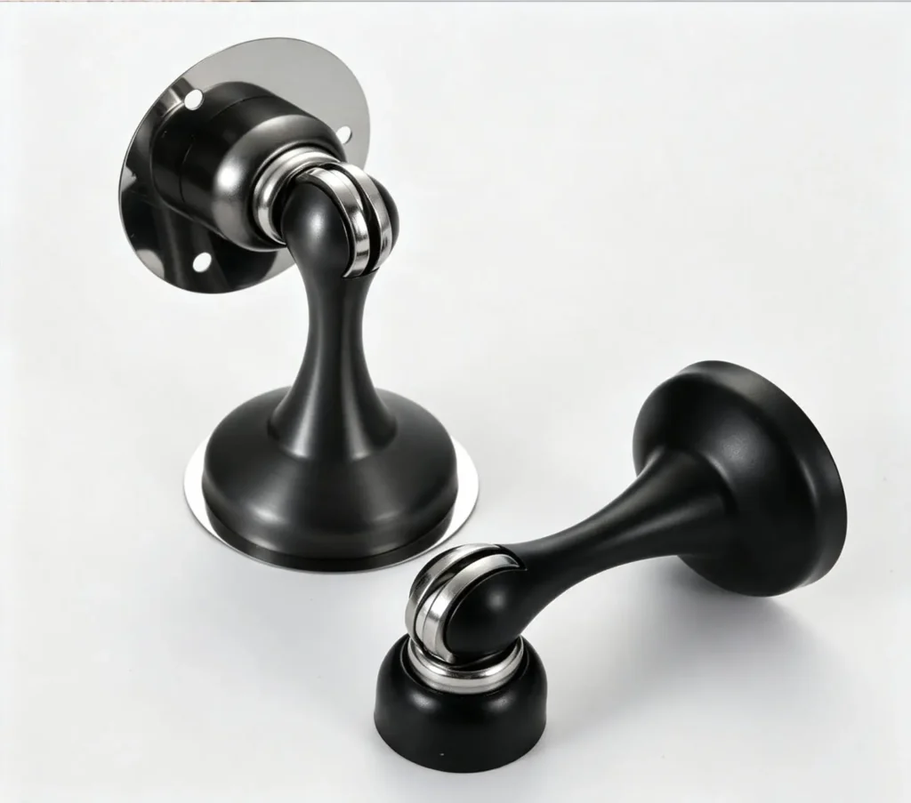 Strong magnetic door stopper