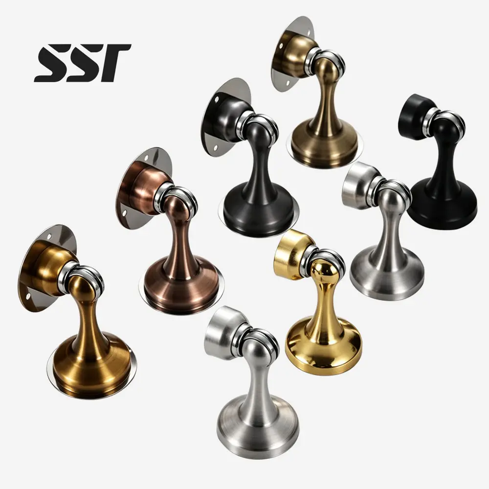 Magnetic door stop wall mounted stainless steel