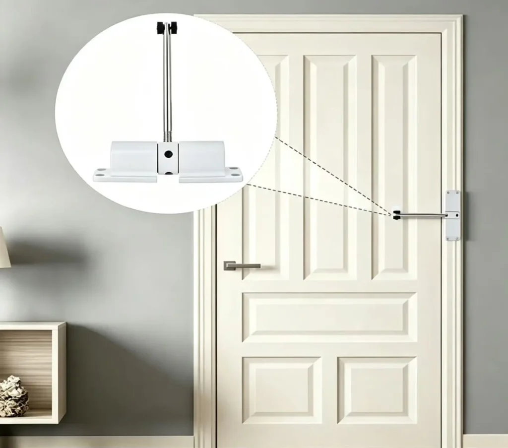 Interior door spring closer