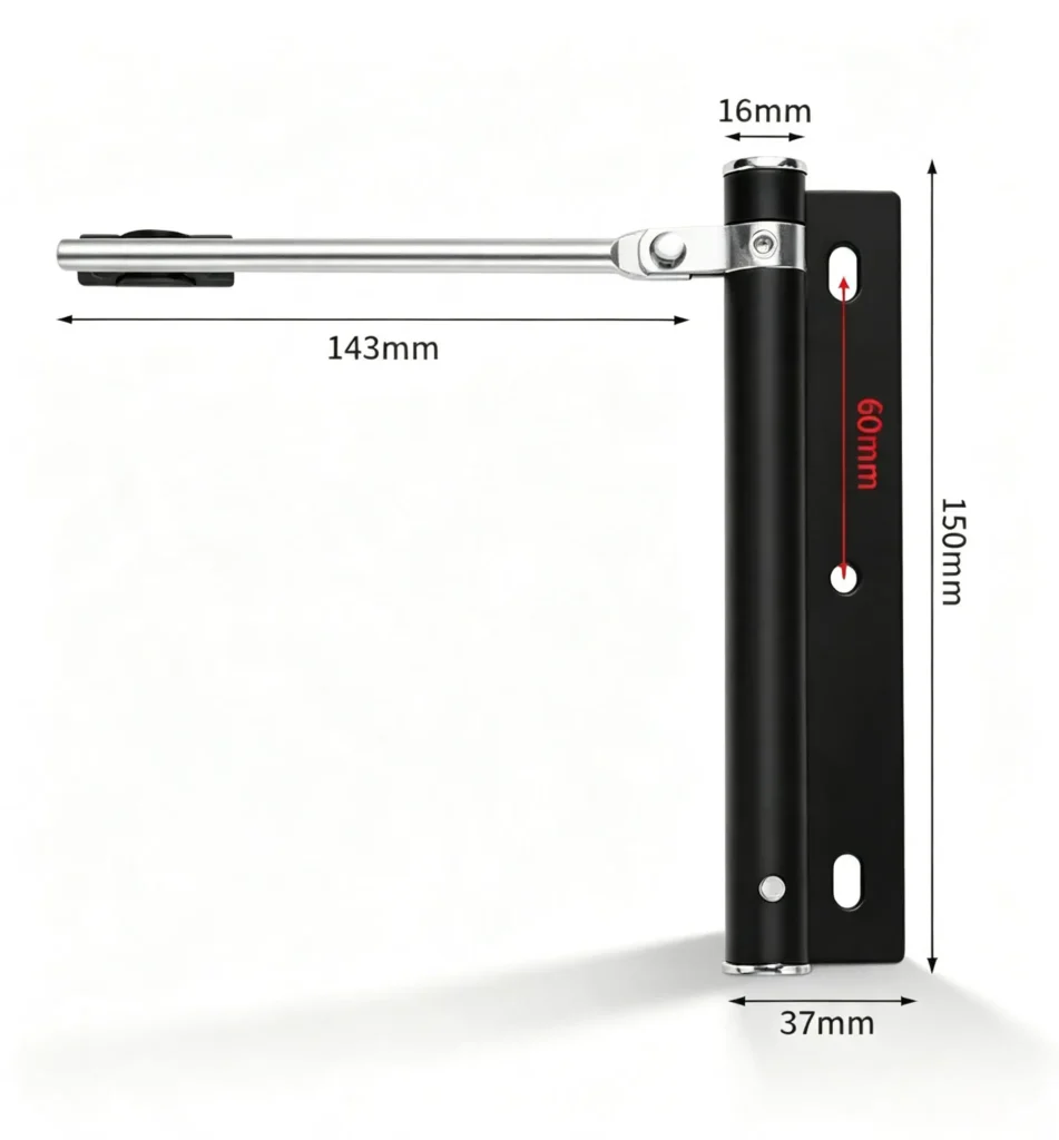 Commercial door closer installation