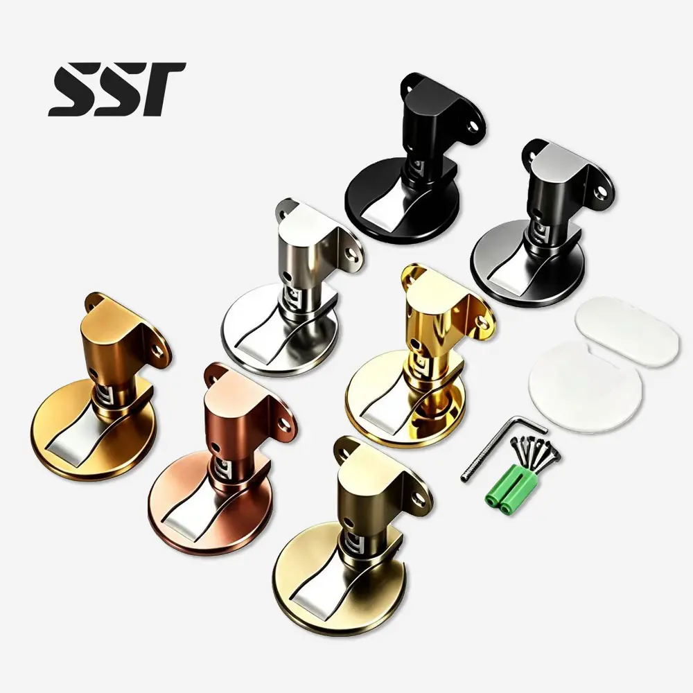 Magnetic door stop concealed floor mounted