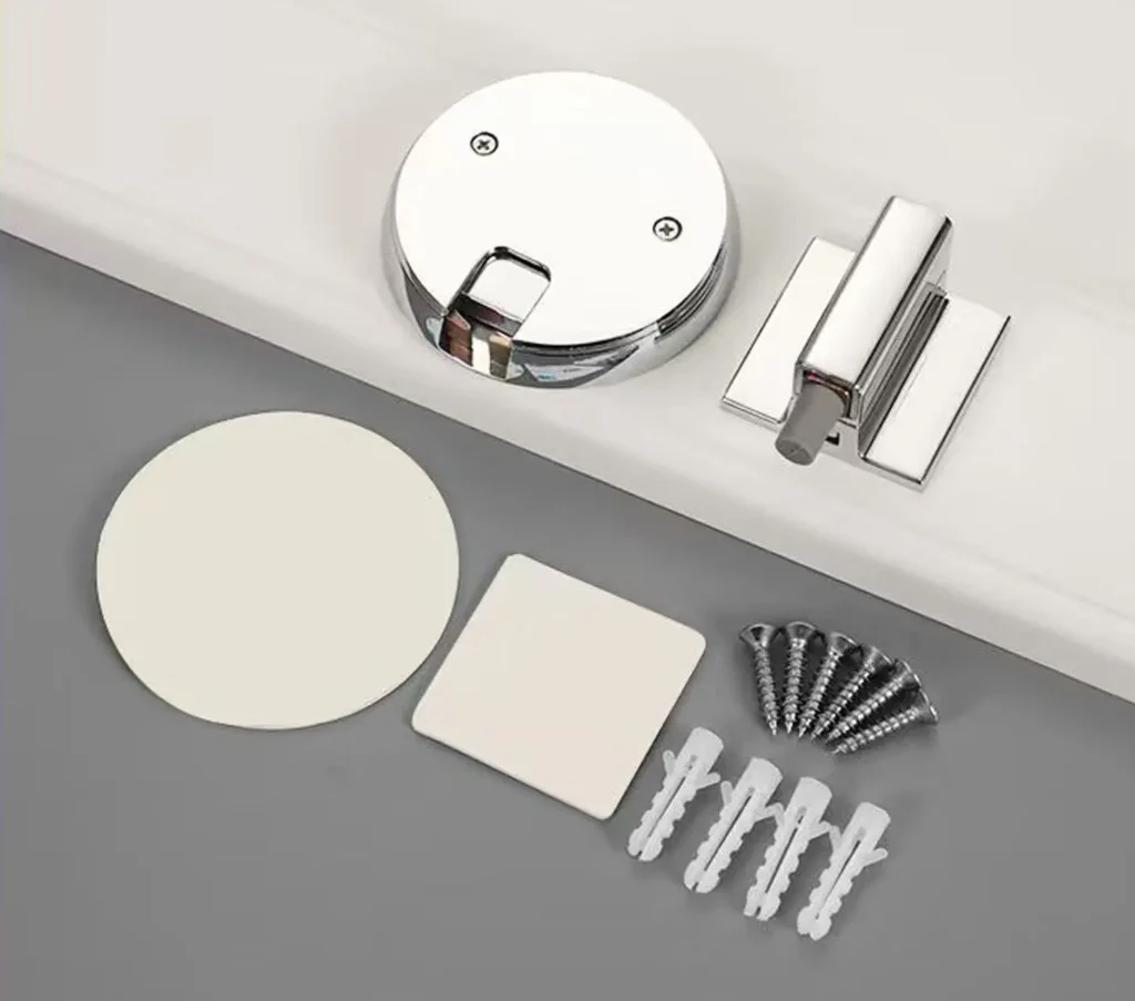 Adjustable magnetic door stop height adjustment