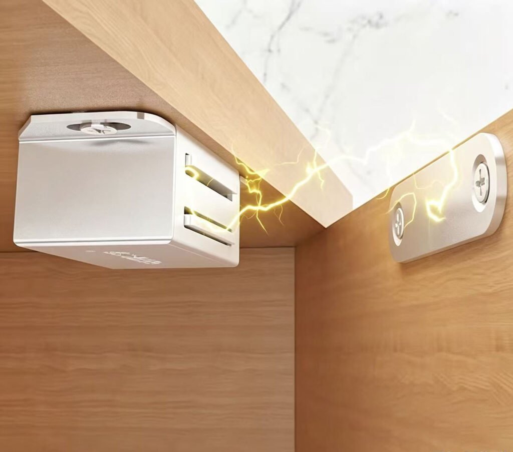 Magnetic door catch for kitchen cabinet