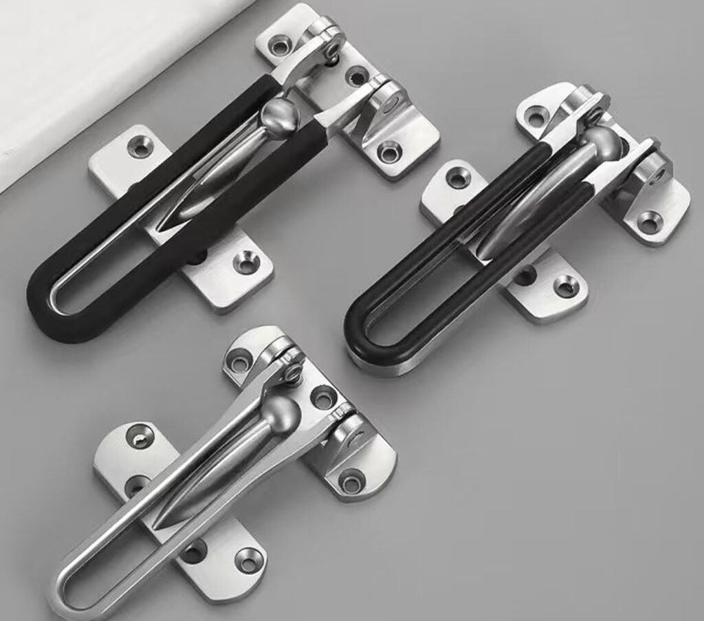 security door latch installation