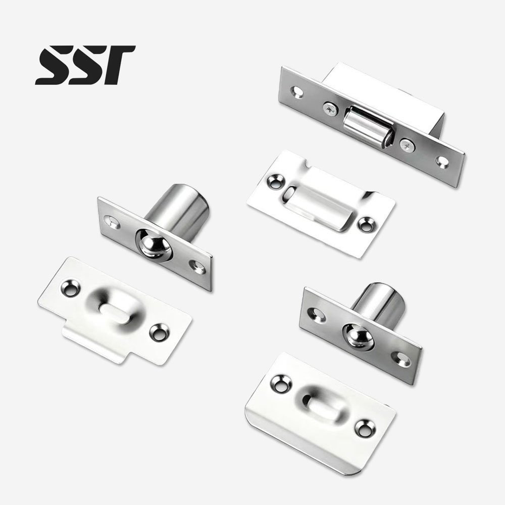 Door ball catch adjustable spring loaded latch