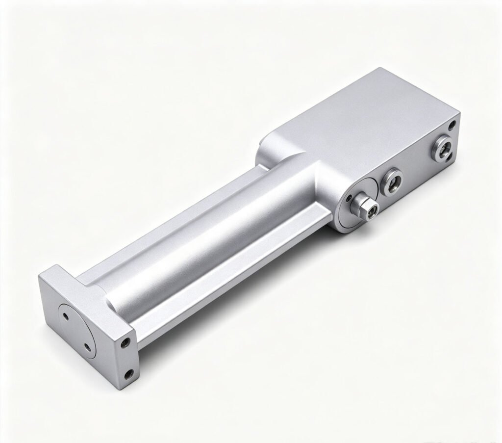 Concealed door closer installation on wooden door