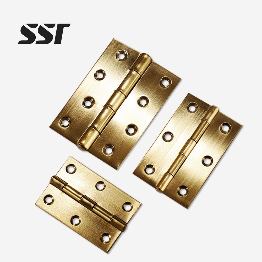 brushed gold stainless steel butt hinges